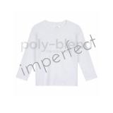 IMPERFECT *Sublimation Blanks* Blank Boy's Long Sleeve Tee Shirt - Poly Blend